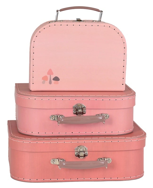 Pink Mushroom Suitcase