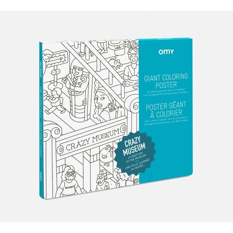 Giant Crazy Museum Coloring Poster