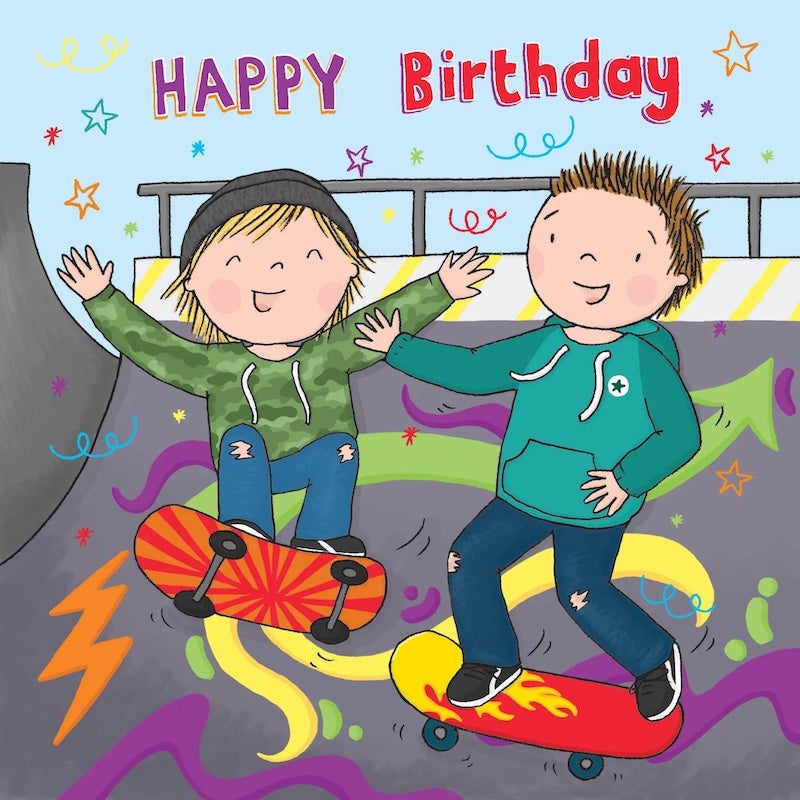 Skateboard Birthday Card