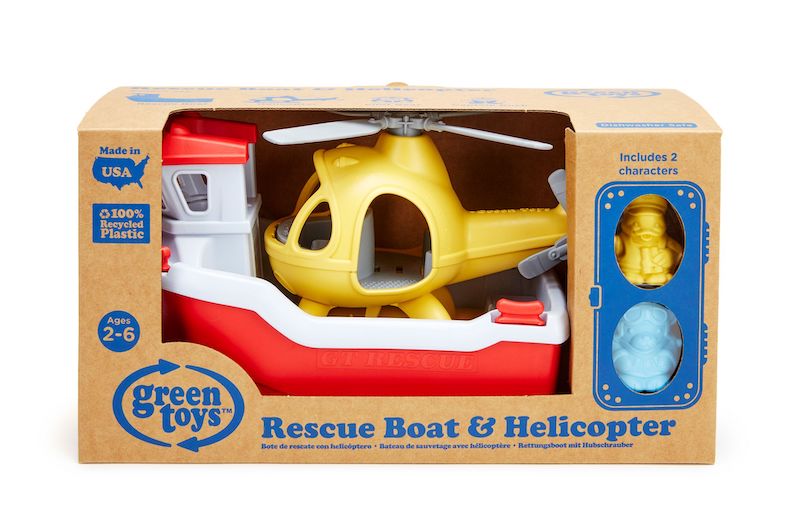 Rescue Boat with Helicopter