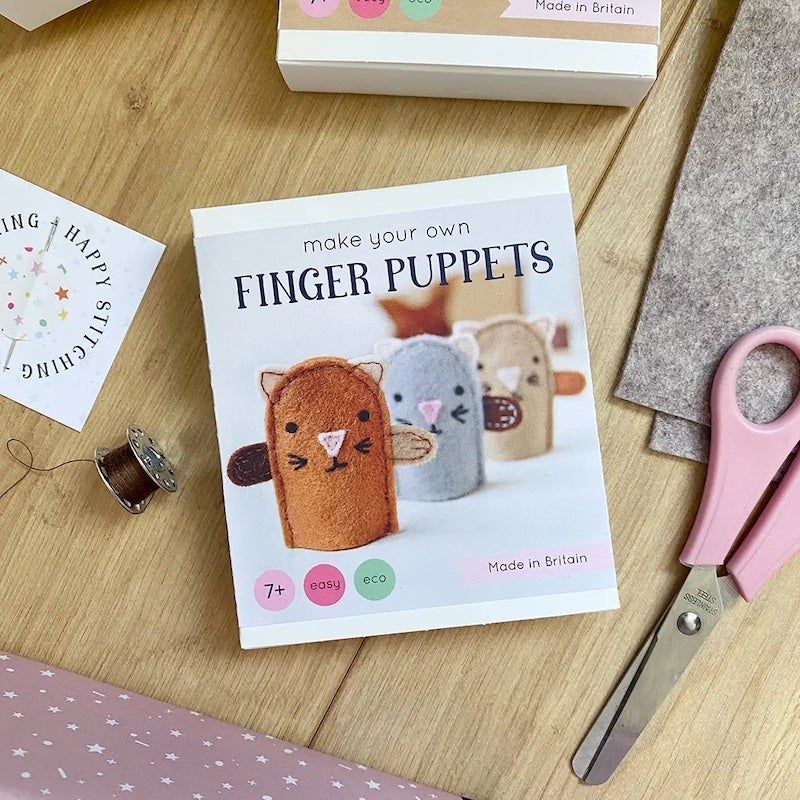 Make Your Own Kitten Finger Puppet Kit