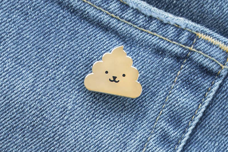 Animal Poop Pin