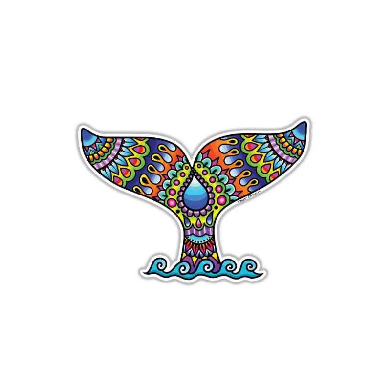 Whale Tail Large Vinyl Sticker