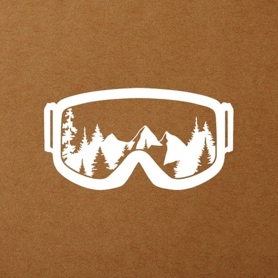 Snow Goggle Vinyl Decal