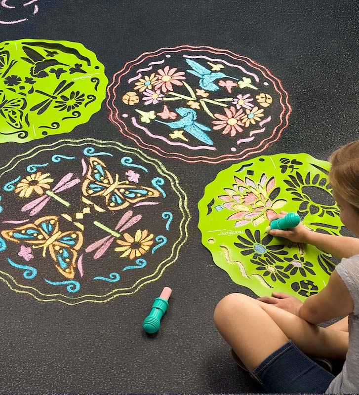 Mandala Chalk & Stencil Set