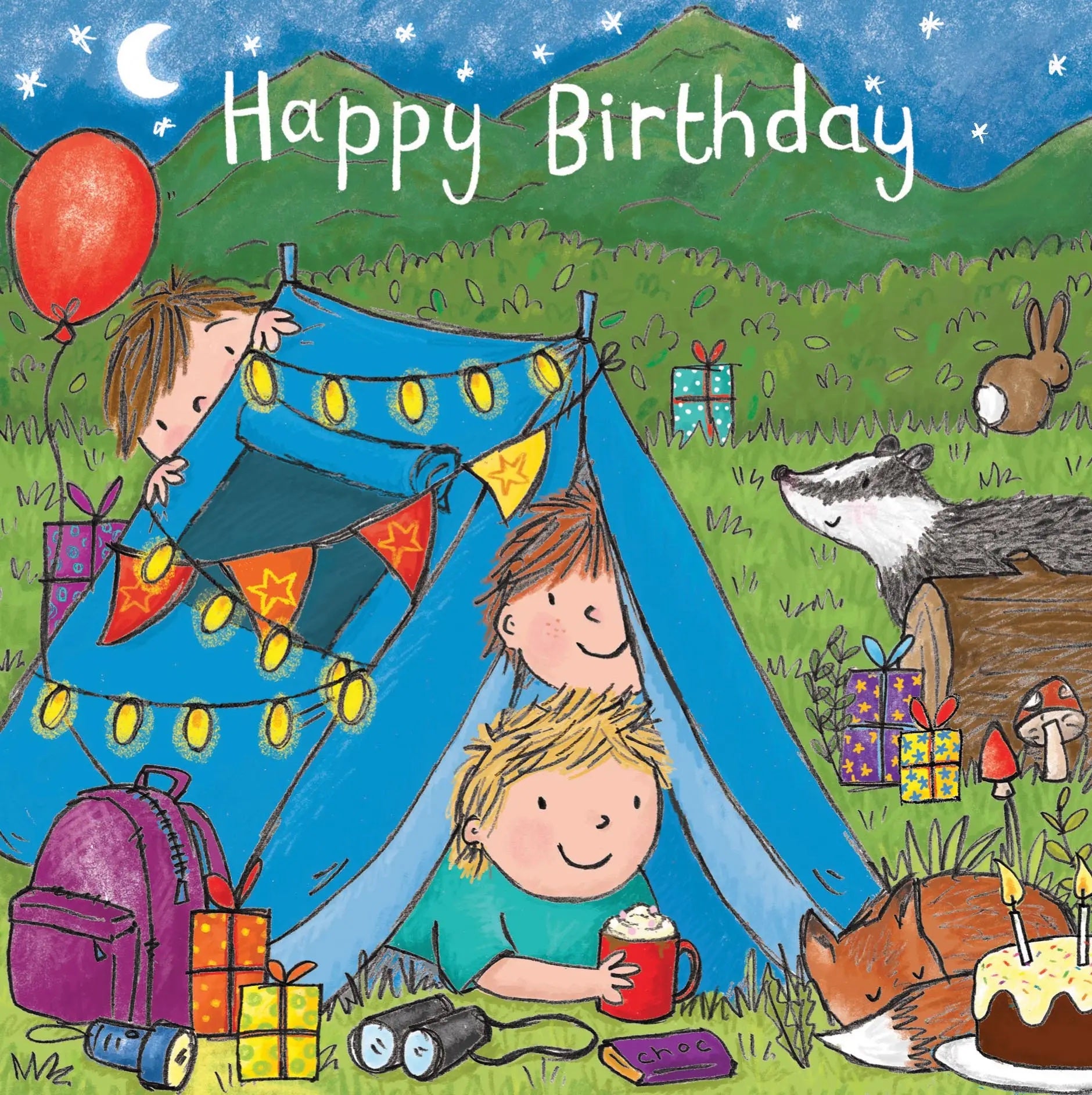 Camping Birthday Card