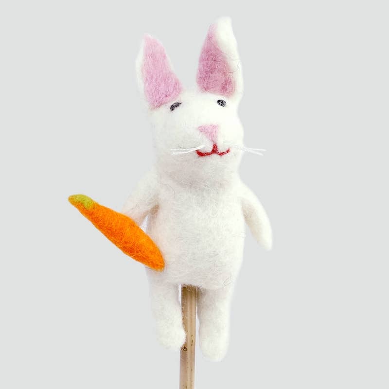 Felt Bunny Finger Puppet