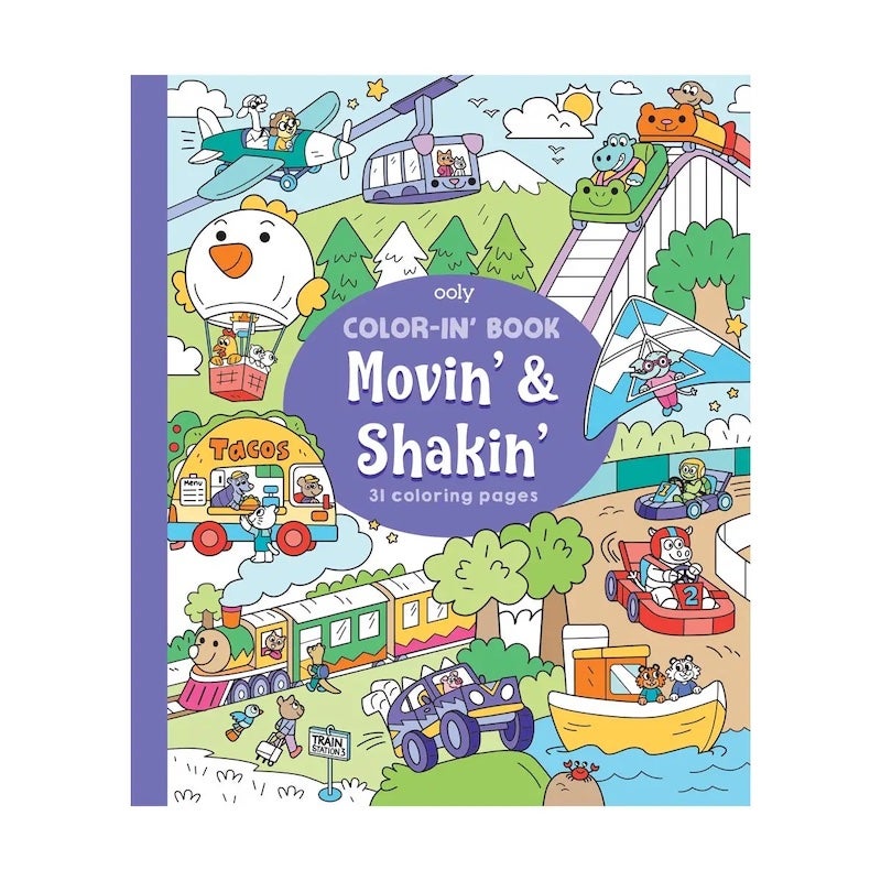Color-in' Book: Movin' & Shakin'