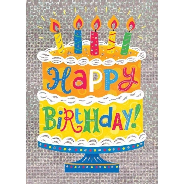 Birthday Cake Foil Card