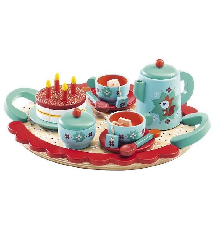 Fox's Wooden Tea Set