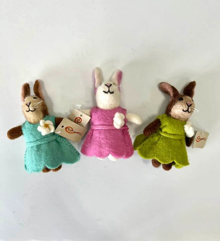 Felt Bunny in Dress