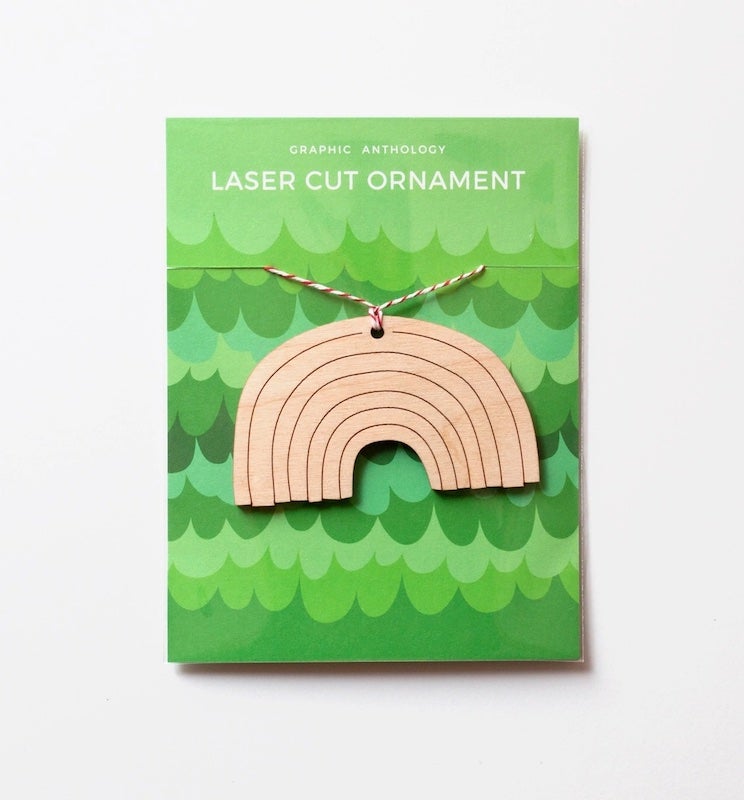 Wooden Rainbow Ornament