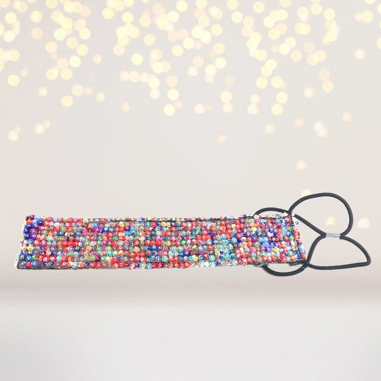 Beaded Rainbow Headband