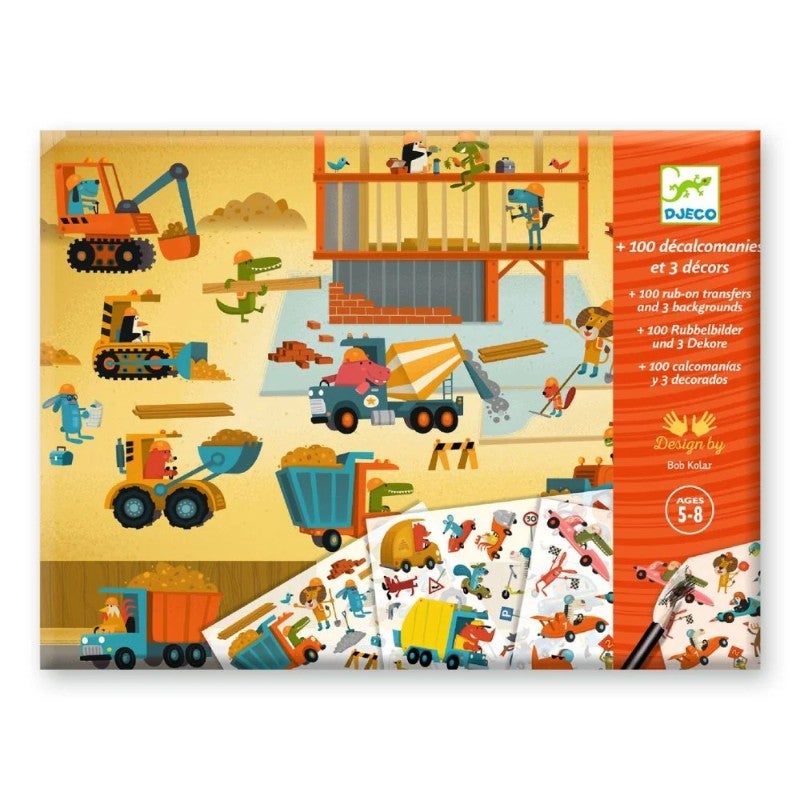 Construction Rub on Transfers