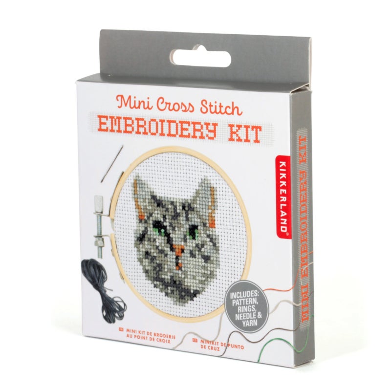 Mini Cross Stitch Kit Cat