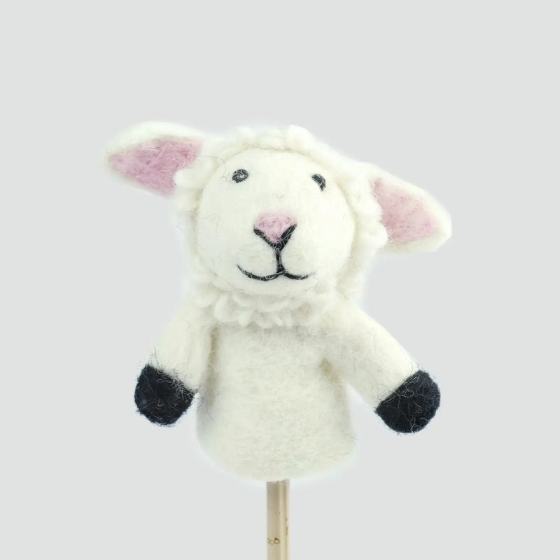 Felt Sheep Finger Puppet