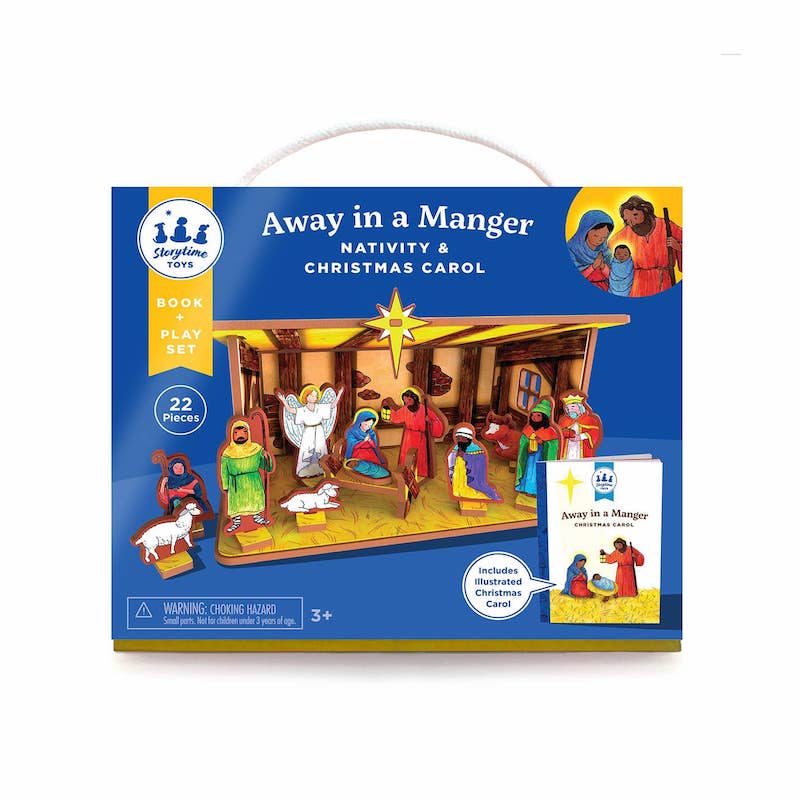 Away in the Manger Book & Playset
