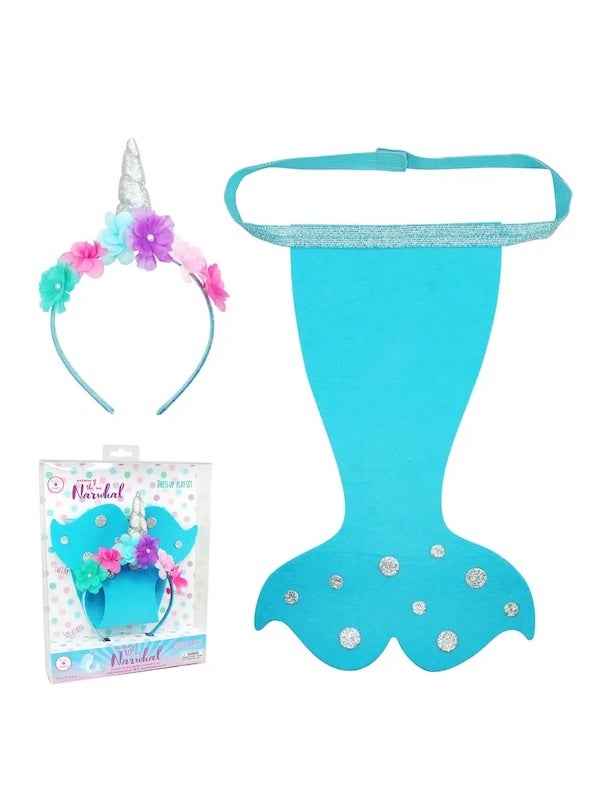 Narwhal Headband and Tail Set