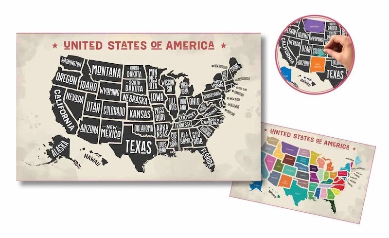 Scratch-off USA Map