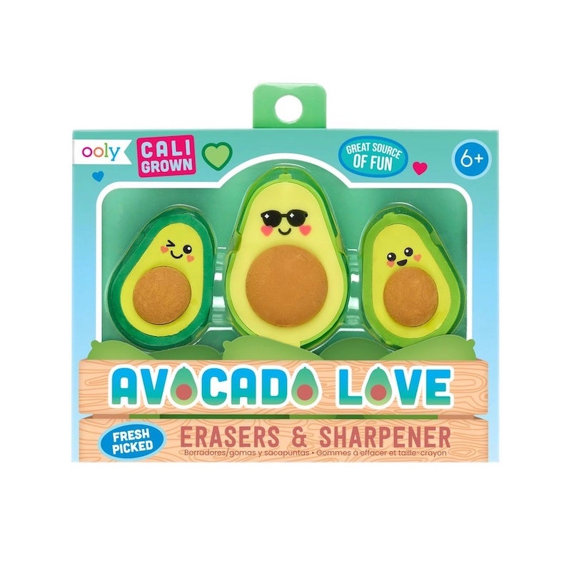 Avocado Love Eraser & Sharpener Set