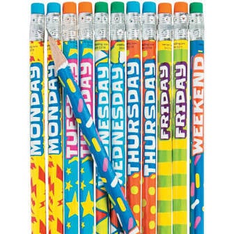 Days of the Week Pencil