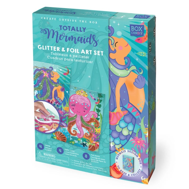 Mermaid Glitter & Foil Art Set