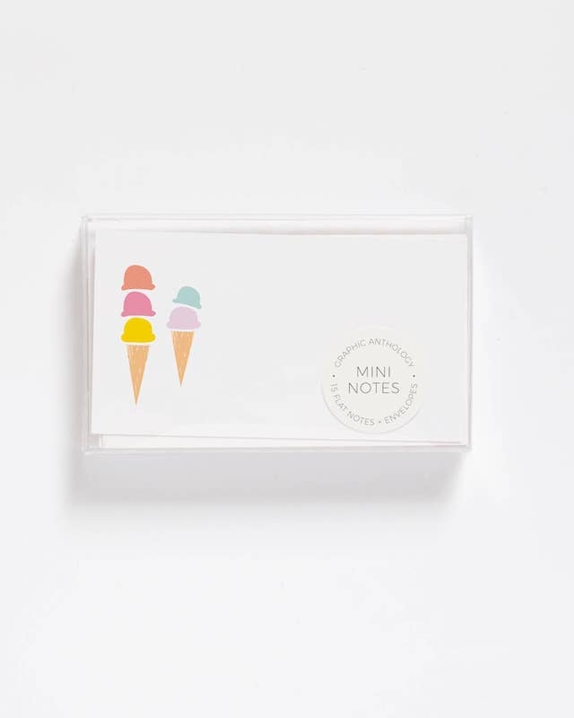 Ice Cream Cones Mini Notes