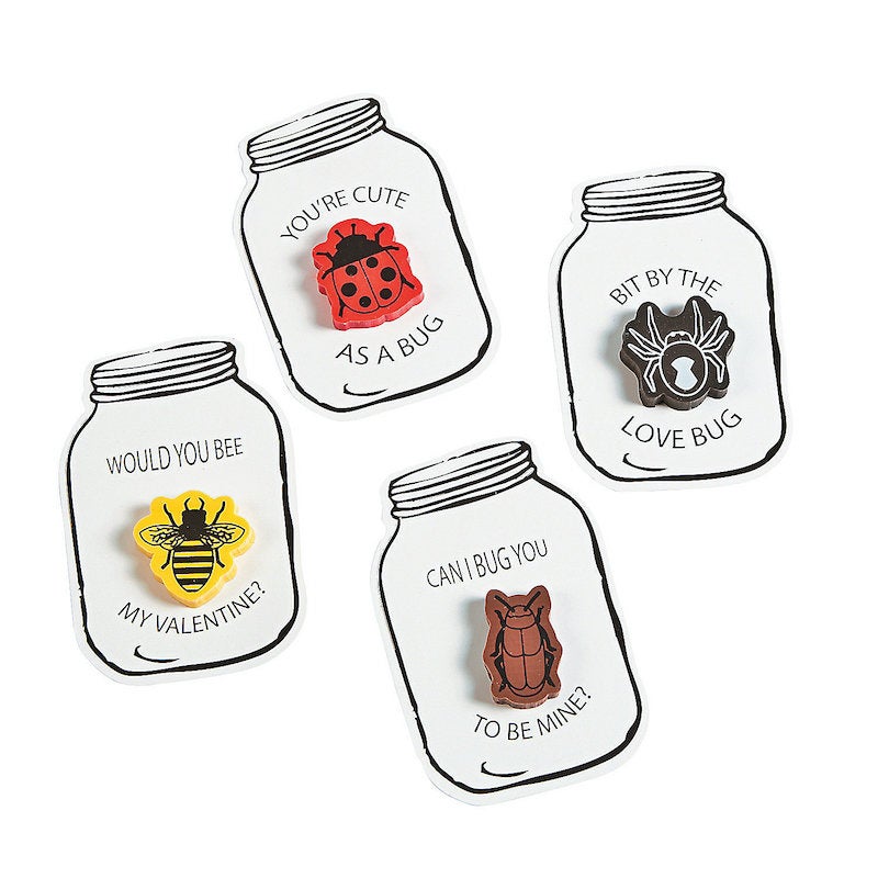 Bug in a Jar Valentine Card Kit