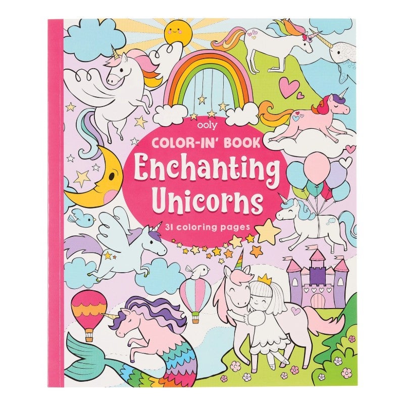 Color-in' Book: Enchanting Unicorns