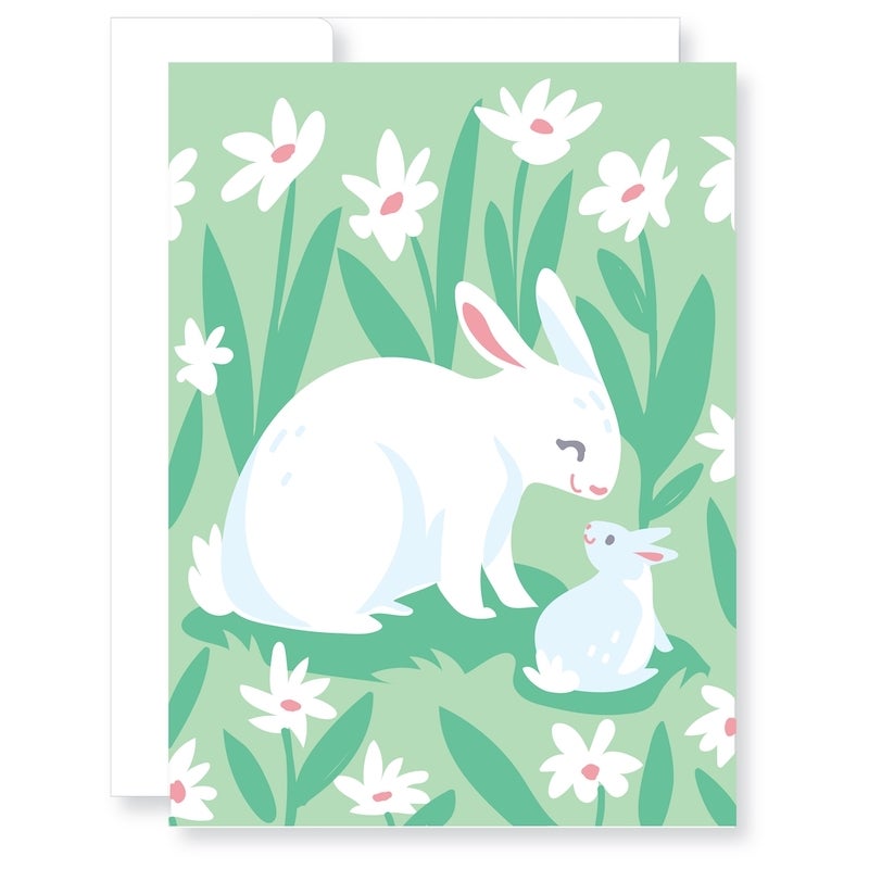 Mama & Baby Bunny Mother's Day Card