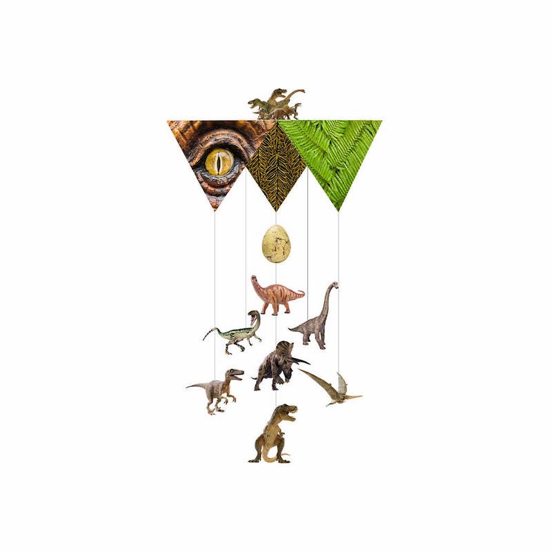 Dinosaur Chandelier Card