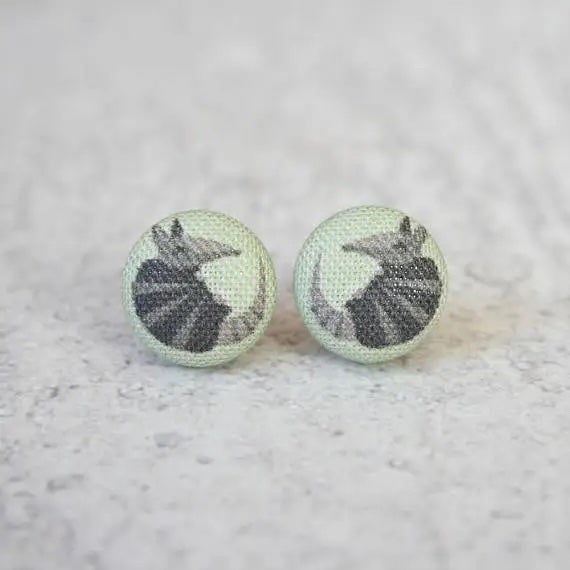 Armadillo Fabric Earrings