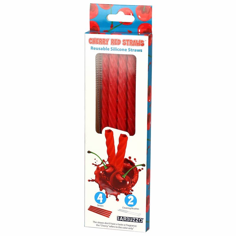 Cherry Red Reusable Straws
