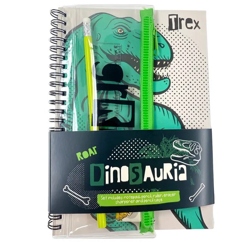 Dino Notebook & Pencil Case