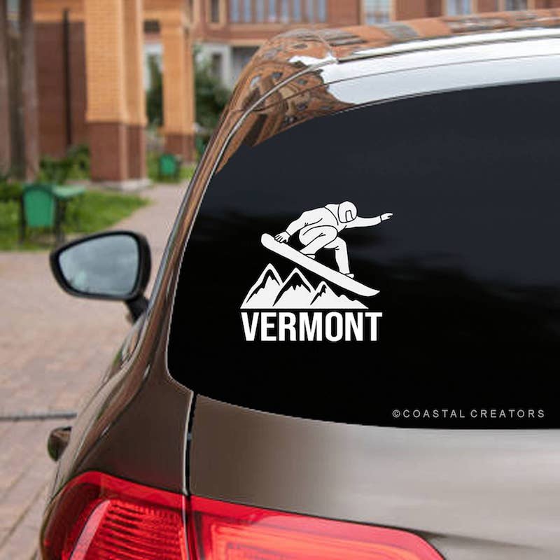 Vermont Snowboarding Vinyl Decal