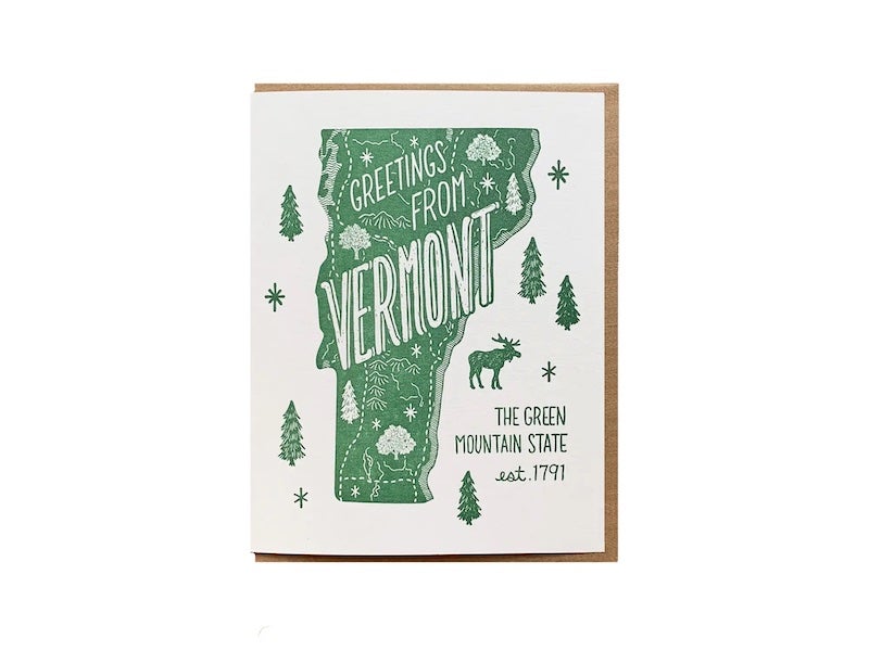 Greetings From Vermont Card
