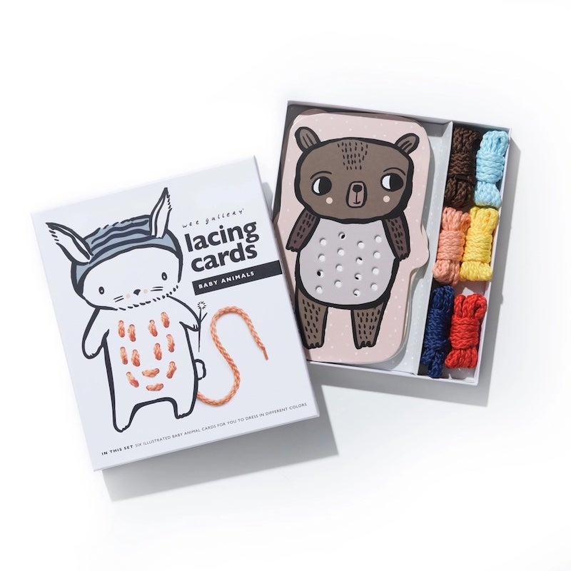 Lacing Cards Baby Animals