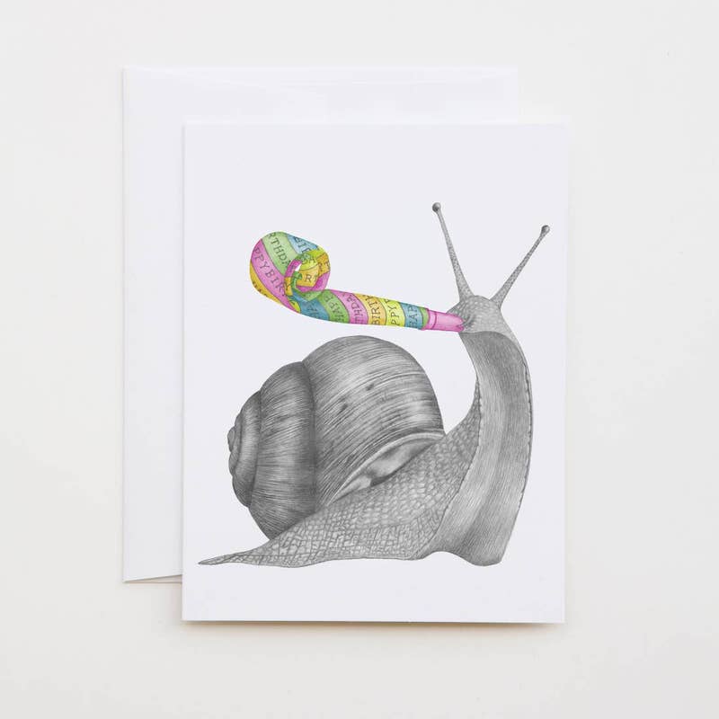Garden Snail Birthday Card
