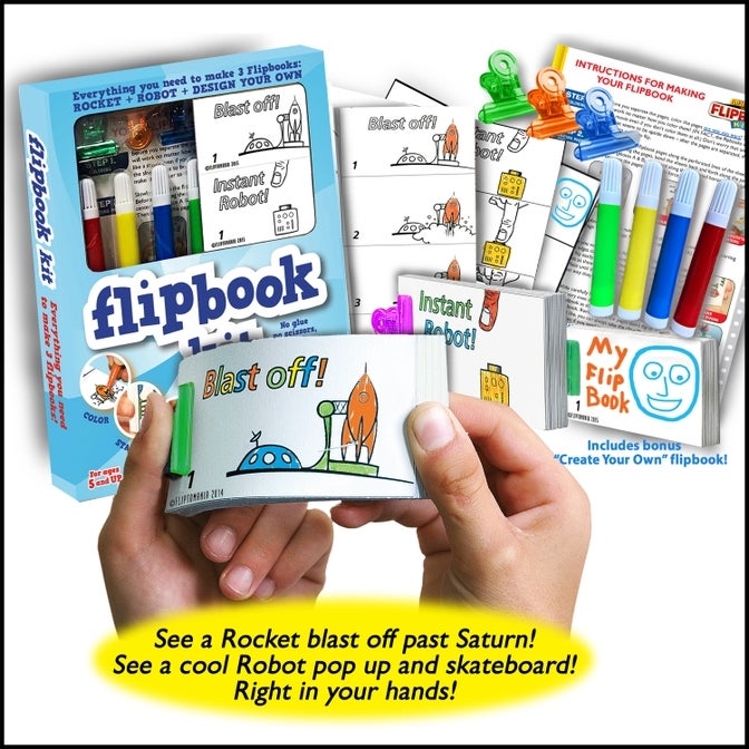 Flipbook Kit: Rocket & Robot
