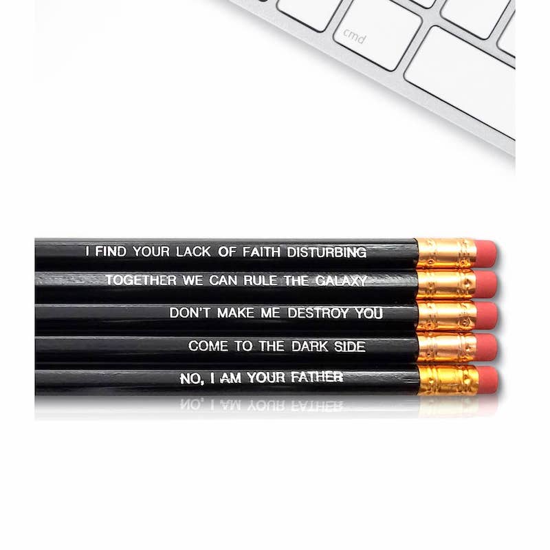 Darth Vader Quotes Pencil Set