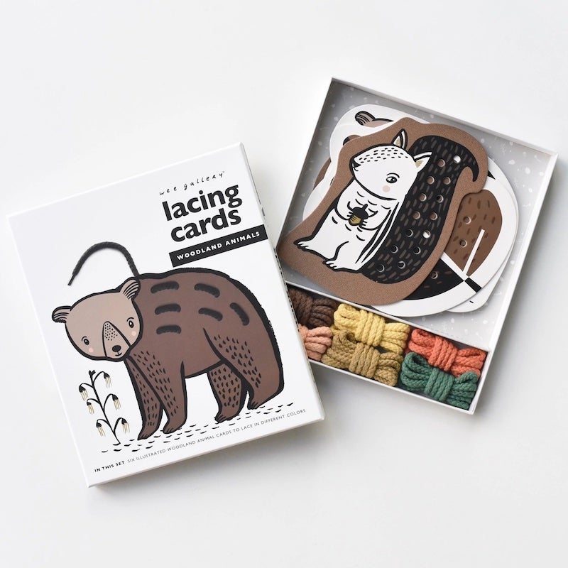 Lacing Cards Woodland Animals