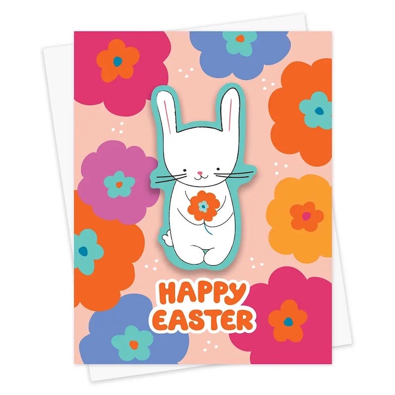 Easter Bunny Sticker Card