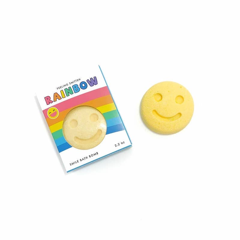 Happy Face Rainbow Bath Bomb
