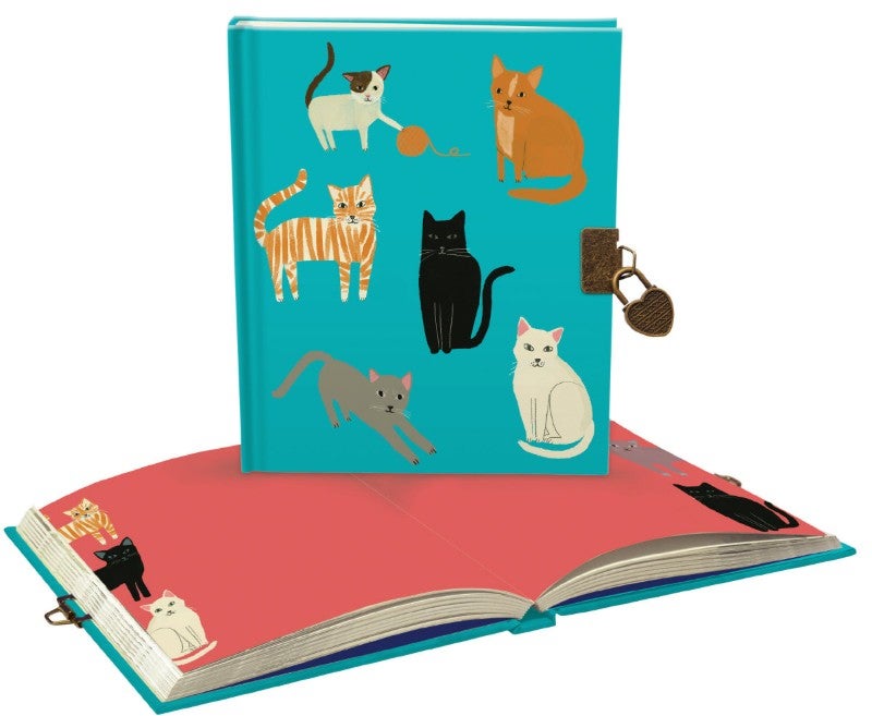 Cat Lock & Key Diary