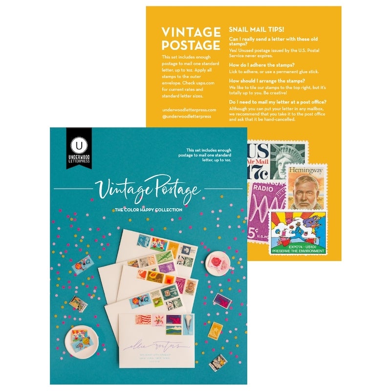 Vintage Postage Color Happy Collection