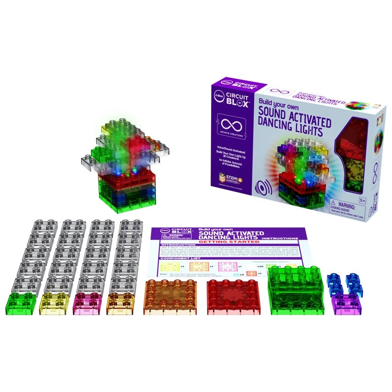 EBlox: Build Your Own Sound Activated Dancing Lights