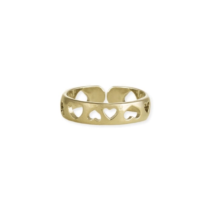 Gold Hearts Ring
