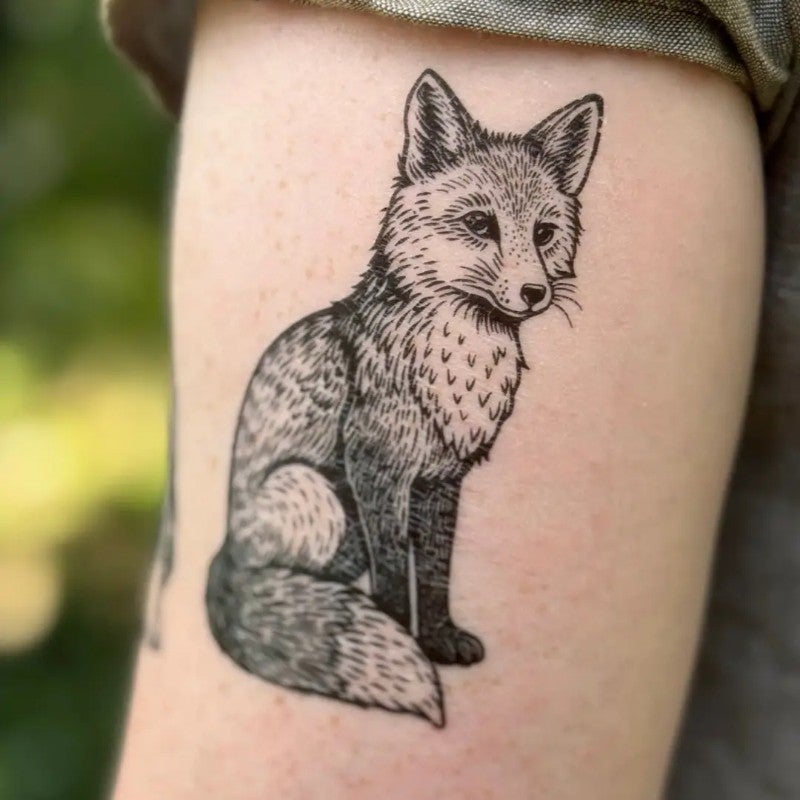 Fox Temporary Tattoo
