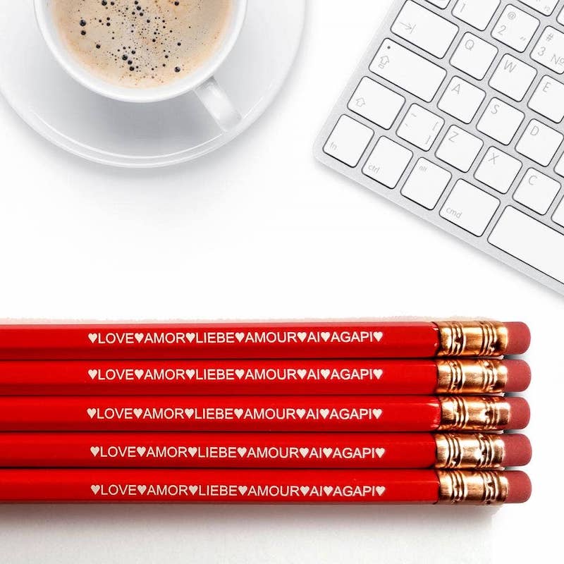 Love Language Pencil Set