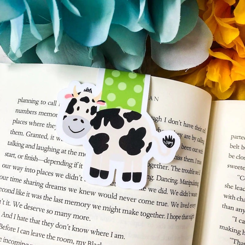 Magnetic Bookmark: Cow